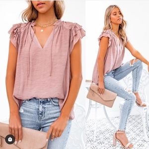 All A Dream Woven Flutter Top